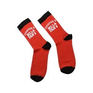Liverpool FC Unisex Adult Liverpool�'s No.1 Fan Socks / Red/Black/White